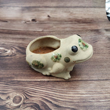 Load image into Gallery viewer, Vintage Pottery Frog Planter - My Other Child / Blooms n' Rooms