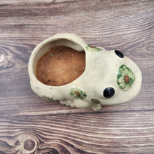 Load image into Gallery viewer, Vintage Pottery Frog Planter - My Other Child / Blooms n' Rooms