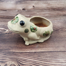 Load image into Gallery viewer, Vintage Pottery Frog Planter - My Other Child / Blooms n' Rooms