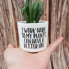 Load image into Gallery viewer, Punny plant pots. Ceramic pots with cheerful funny sayings on them, Funny Plant Pots - My Other Child / Blooms n' Rooms