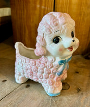 Load image into Gallery viewer, Vintage Small Pottery Lamb Planter- Pink