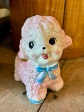 Load image into Gallery viewer, Vintage Small Pottery Lamb Planter- Pink