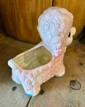 Load image into Gallery viewer, Vintage Small Pottery Lamb Planter- Pink