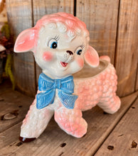 Load image into Gallery viewer, Vintage Large Pottery Lamb Planter- Pink