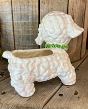 Load image into Gallery viewer, Vintage Large Pottery Lamb Planter- White