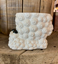 Load image into Gallery viewer, Vintage Large Pottery Lamb Head Planter- Whte