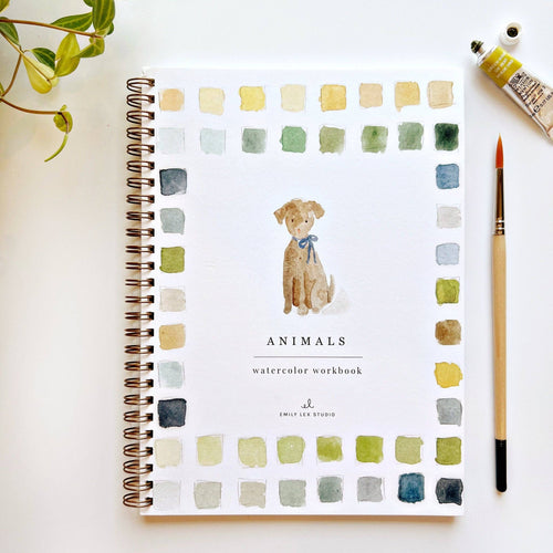 Animals watercolor workbook - My Other Child / Blooms n' Rooms