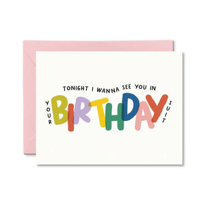 Birthday Suit Card - My Other Child / Blooms n' Rooms