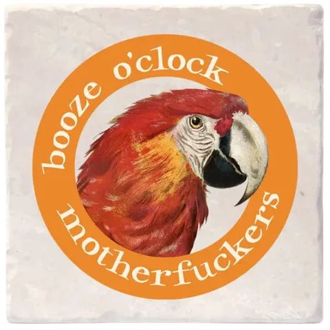 Booze O'Clock | Effin' Birds Coaster - My Other Child / Blooms n' Rooms