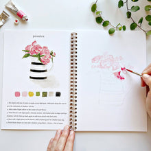 Load image into Gallery viewer, Bouquets watercolor workbook - My Other Child / Blooms n&#39; Rooms
