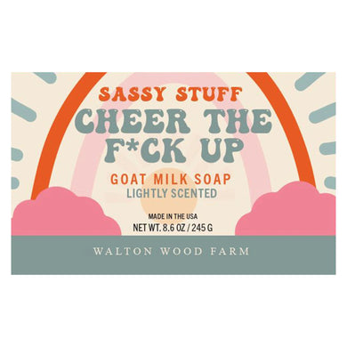 Cheer the F*ck Up Goat Milk Bar Soap 8.6oz | Walton Wood Farm - My Other Child / Blooms n' Rooms