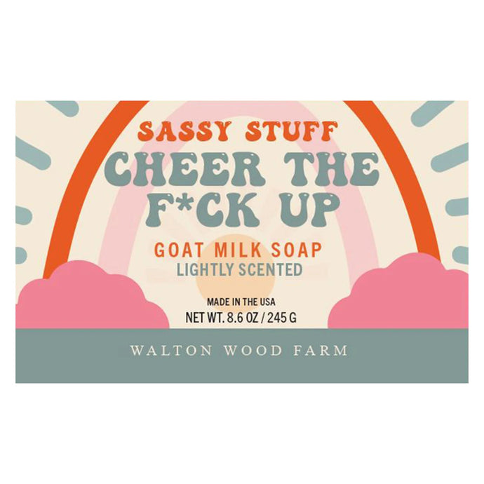 Cheer the F*ck Up Goat Milk Bar Soap 8.6oz | Walton Wood Farm - My Other Child / Blooms n' Rooms