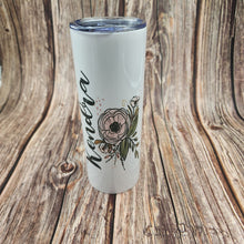 Load image into Gallery viewer, Custom 20 oz tumbler with Straw - My Other Child / Blooms n&#39; Rooms