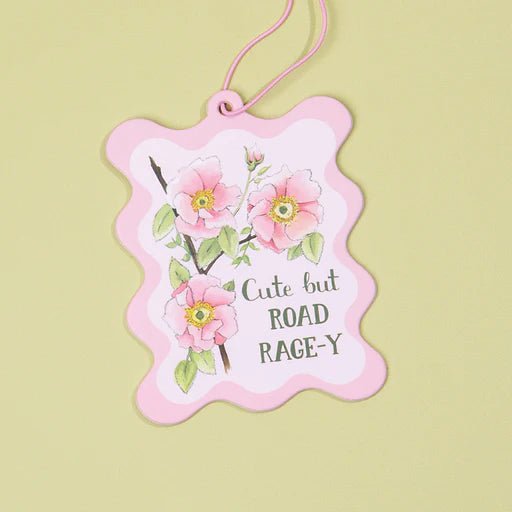 Cute but Road Rage - y | Air Freshener | Naughty Florals - My Other Child / Blooms n' Rooms