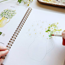 Load image into Gallery viewer, Flowers watercolor workbook - My Other Child / Blooms n' Rooms