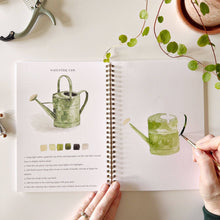 Load image into Gallery viewer, Garden watercolor workbook - My Other Child / Blooms n' Rooms