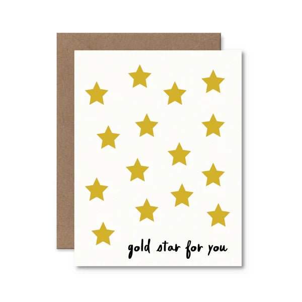 Gold Star for You Card - My Other Child / Blooms n' Rooms