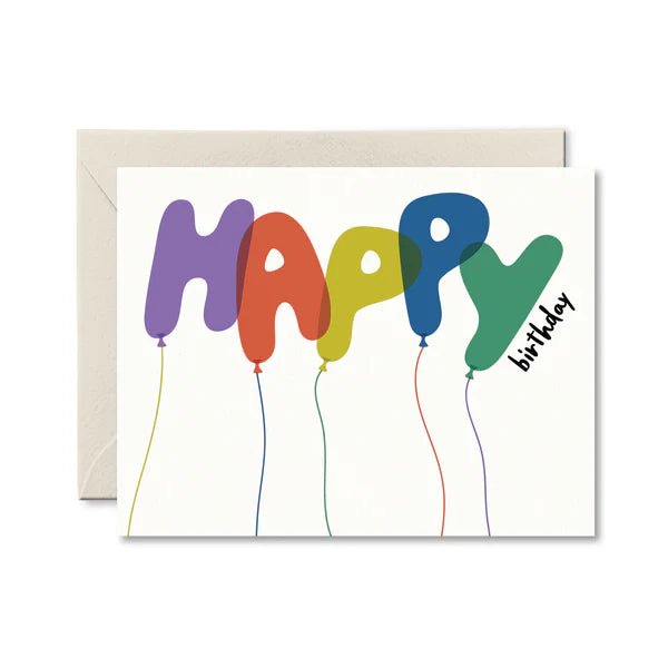 Happy Birthday Balloons Card - My Other Child / Blooms n' Rooms