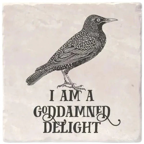 I am a Delight | Effin' Birds Coaster - My Other Child / Blooms n' Rooms