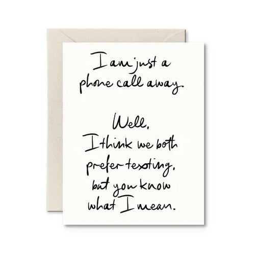 Just a Phone Call Away Card - My Other Child / Blooms n' Rooms