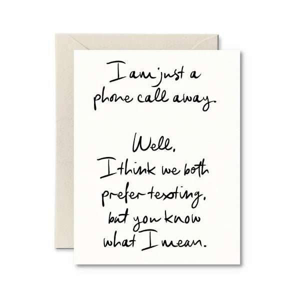 Just a Phone Call Away Card - My Other Child / Blooms n' Rooms
