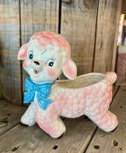 Load image into Gallery viewer, Vintage Large Pottery Lamb Planter- Pink - My Other Child / Blooms n' Rooms