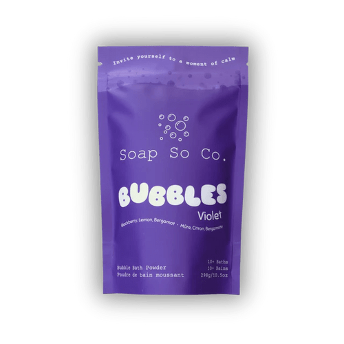 Violet Bubble Bath Powder | Soap So Co. - My Other Child / Blooms n' Rooms