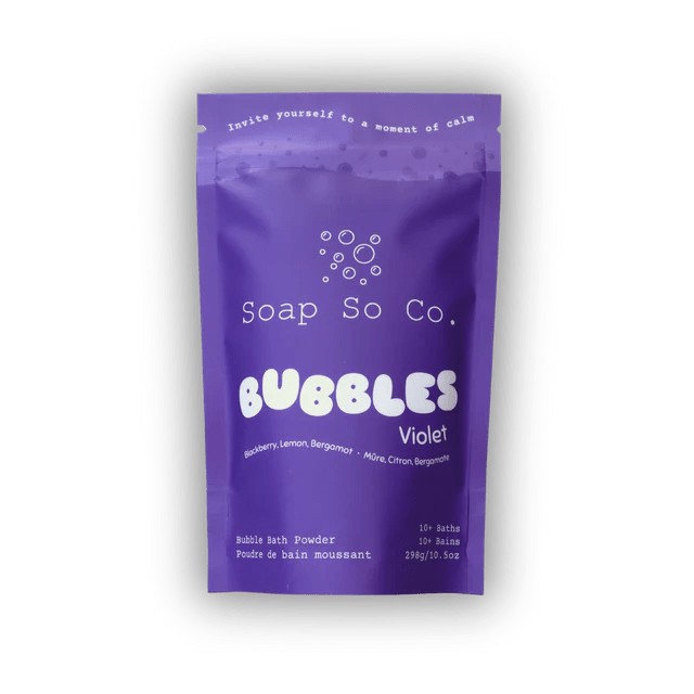 Violet Bubble Bath Powder | Soap So Co. - My Other Child / Blooms n' Rooms