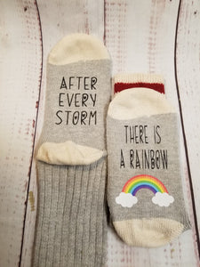 After every storm, there is a rainbow, Lucky Socks, Rainbow Baby - My Other Child / Blooms n' Rooms