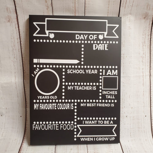 Back to School - Magnetic Chalk Board - Reusable - My Other Child / Blooms n' Rooms