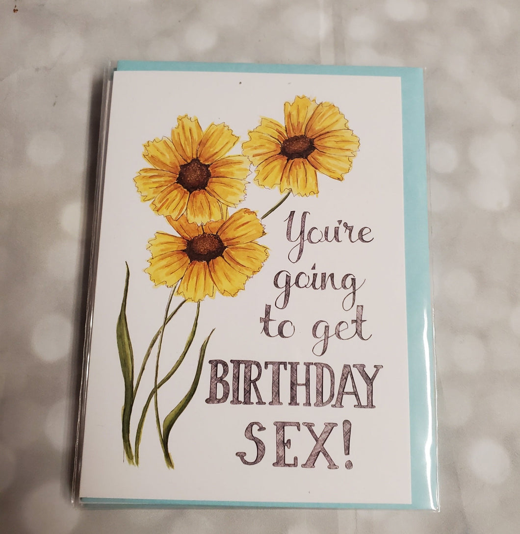 Birthday Sex | Greeting Card - My Other Child / Blooms n' Rooms