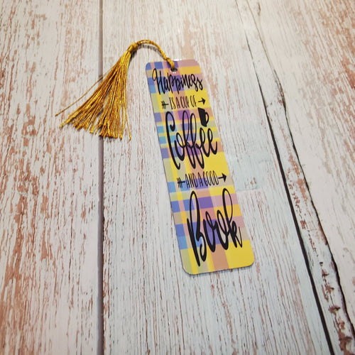 Bookmark - coffee and a book - My Other Child / Blooms n' Rooms