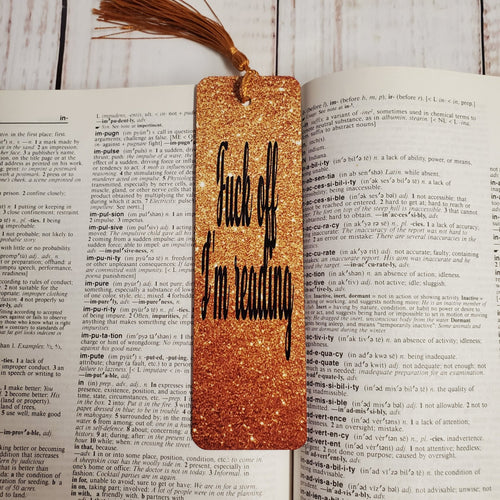 Bookmark - F&$% off I'm reading - My Other Child / Blooms n' Rooms