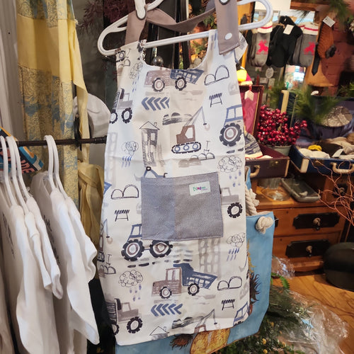 Child Size Apron | Trucks and Tractors - My Other Child / Blooms n' Rooms