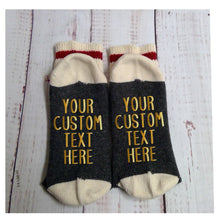 Load image into Gallery viewer, Custom Socks - your words on the socks - My Other Child / Blooms n&#39; Rooms