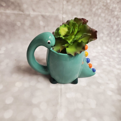 Cuteasaurus Dinosaur Planter | Ceramic - My Other Child / Blooms n' Rooms