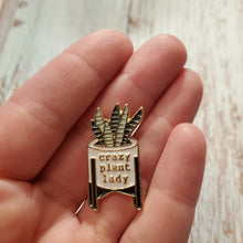 Load image into Gallery viewer, Enamel Pin - Crazy Plany Lady - My Other Child / Blooms n&#39; Rooms