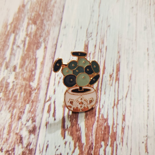 Enamel Pin - Pepperomia Plant - My Other Child / Blooms n' Rooms