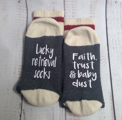 Faith, Trust and Baby Dust, Lucky Retrieval Socks - My Other Child / Blooms n' Rooms