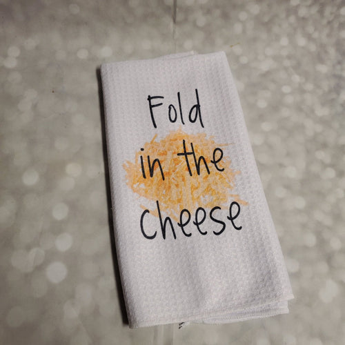 Fold in the Cheese | Funny teatowel, kitchen towel | Schitts Creek - My Other Child / Blooms n' Rooms