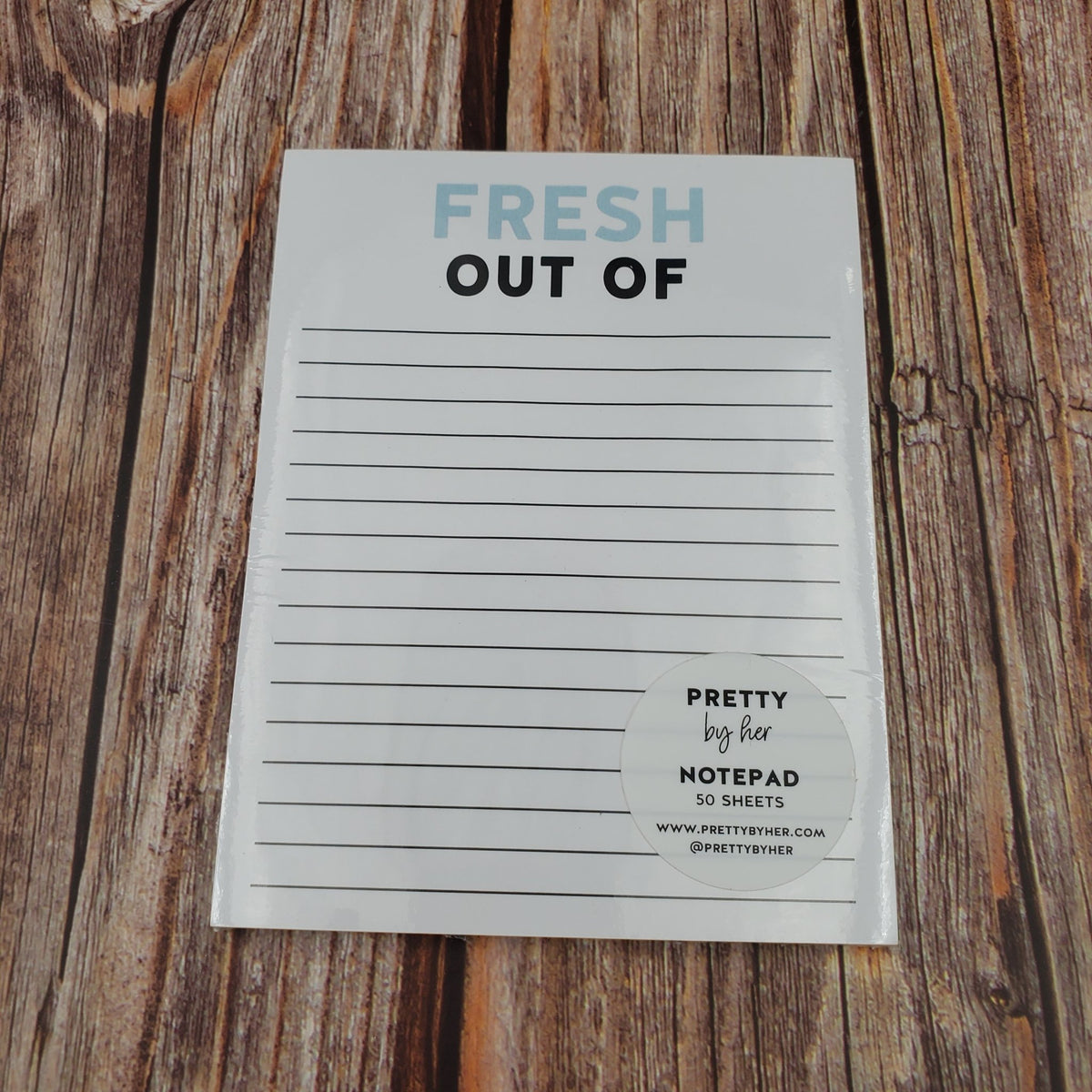 Fresh out of | Notepad – My Other Child / Blooms n' Rooms