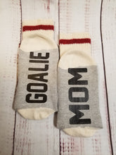 Load image into Gallery viewer, Goalie Mom Socks - My Other Child / Blooms n&#39; Rooms