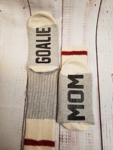 Goalie Mom Socks - My Other Child / Blooms n' Rooms