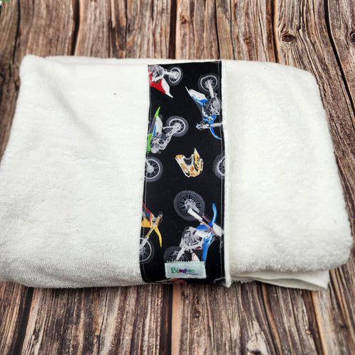 Hooded towel for Infant to Child | Dirt Bikes - My Other Child / Blooms n' Rooms