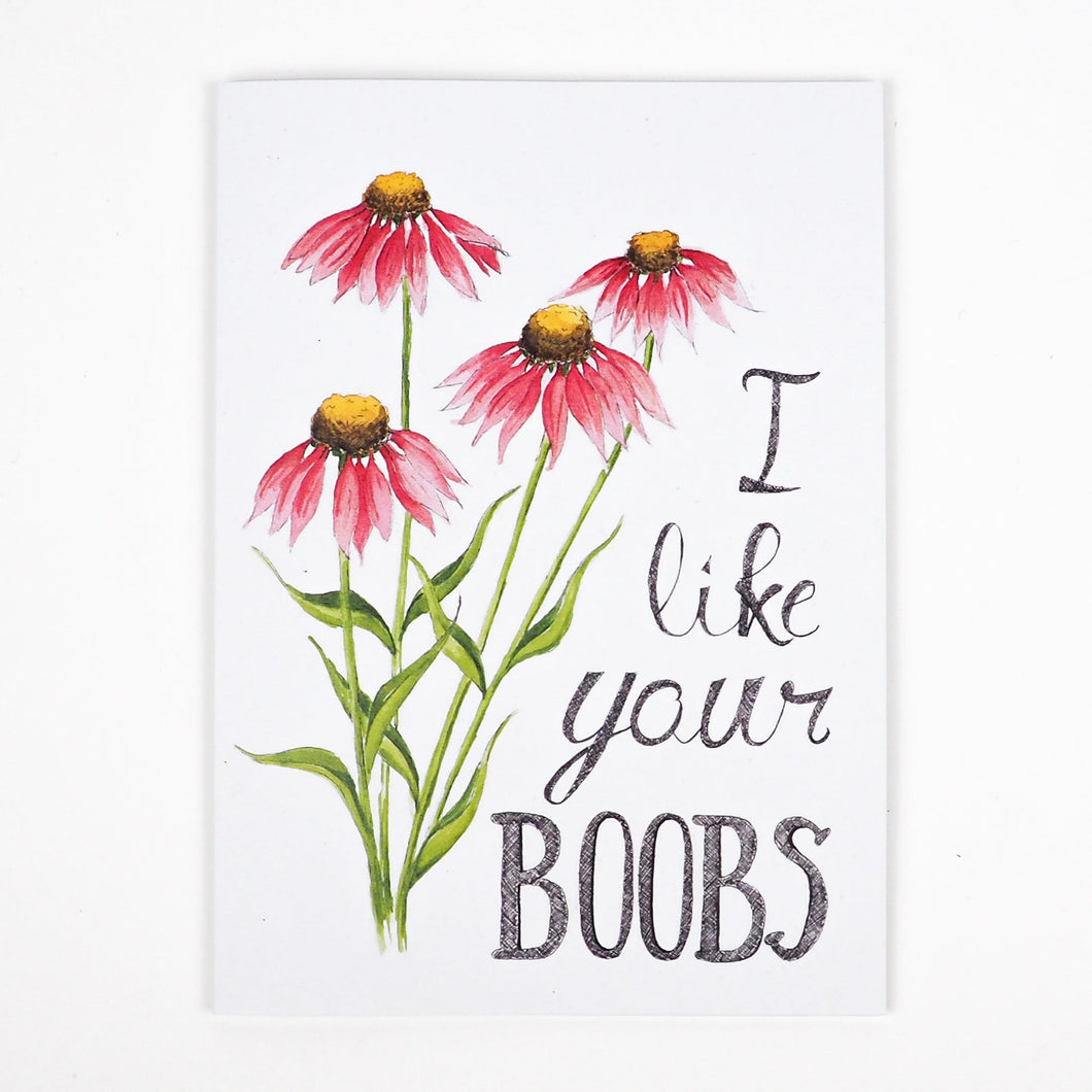 I like your Boobs | Greeting Card - My Other Child / Blooms n' Rooms