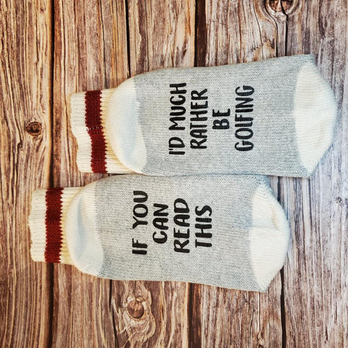 I'd rather be Golfing Socks - My Other Child / Blooms n' Rooms