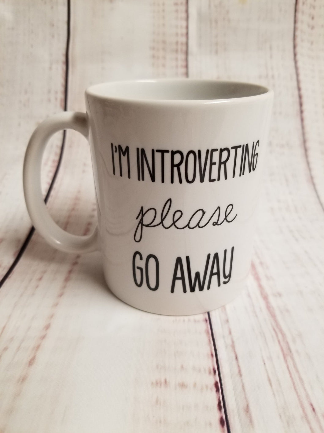 I'm introverting please go away mug - My Other Child / Blooms n' Rooms