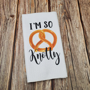 I'm so Knotty | Funny teatowel, kitchen towel, punny - My Other Child / Blooms n' Rooms