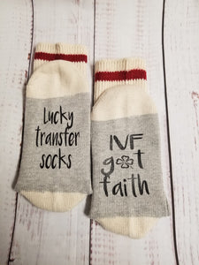 IVF Got Faith, lucky transfer socks, lucky fertility socks, ivf got this - My Other Child / Blooms n' Rooms
