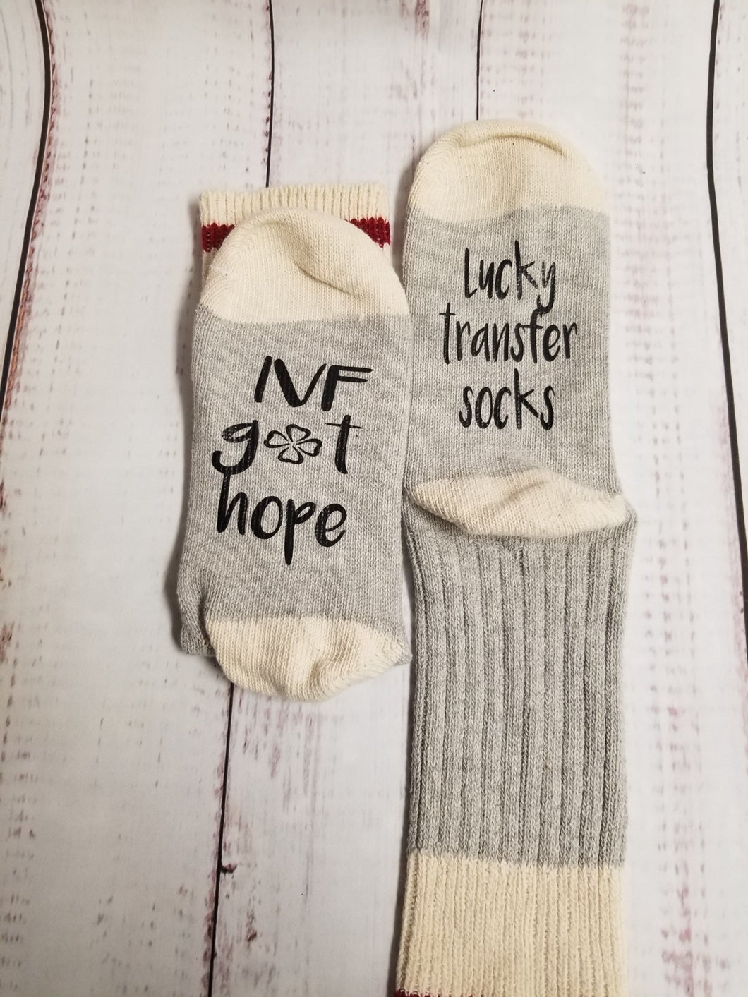 IVF Got Hope, lucky transfer socks, lucky fertility socks, ivf got this - My Other Child / Blooms n' Rooms